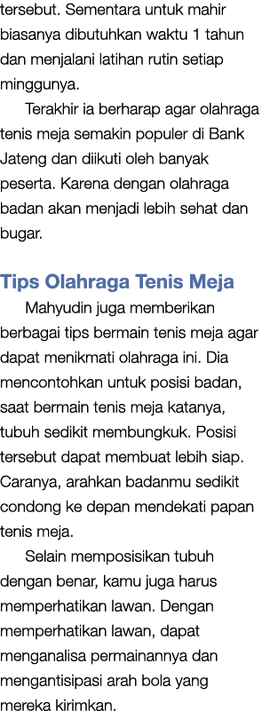 tersebut  Sementara untuk mahir biasanya dibutuhkan waktu 1 tahun dan menjalani latihan rutin setiap minggunya  Terak   