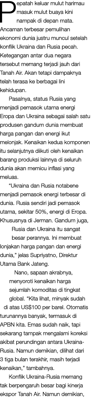 Pepatah keluar mulut harimau masuk mulut buaya kini nampak di depan mata  Ancaman terbesar pemulihan ekonomi dunia ju   