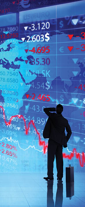 Businessman on Finacial Crisis