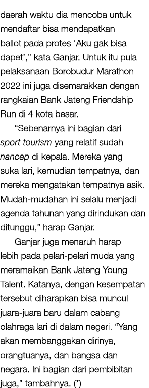 daerah waktu dia mencoba untuk mendaftar bisa mendapatkan ballot pada protes ‘Aku gak bisa dapet’,” kata Ganjar. Untu...