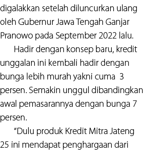 digalakkan setelah diluncurkan ulang oleh Gubernur Jawa Tengah Ganjar Pranowo pada September 2022 lalu. Hadir dengan ...