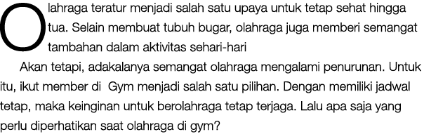 Olahraga teratur menjadi salah satu upaya untuk tetap sehat hingga tua. Selain membuat tubuh bugar, olahraga juga mem...