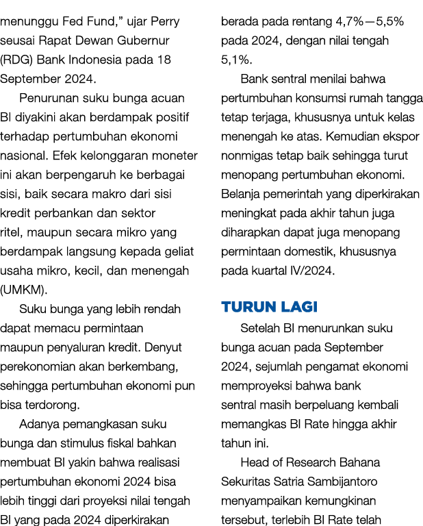 menunggu Fed Fund,” ujar Perry seusai Rapat Dewan Gubernur (RDG) Bank Indonesia pada 18 September 2024. Penurunan suk...