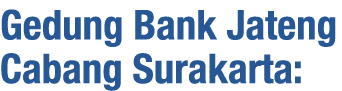 Gedung Bank Jateng Cabang Surakarta: 