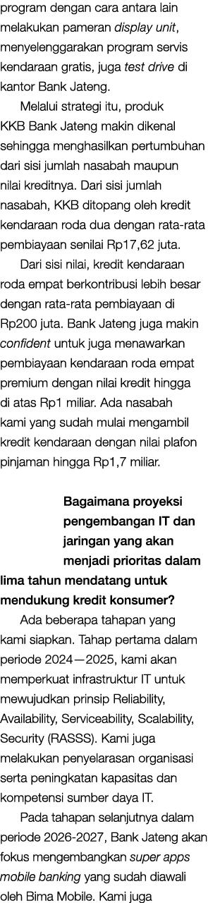 program dengan cara antara lain melakukan pameran display unit, menyelenggarakan program servis kendaraan gratis, jug...