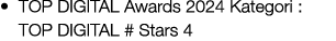 • TOP DIGITAL Awards 2024 Kategori : TOP DIGITAL # Stars 4