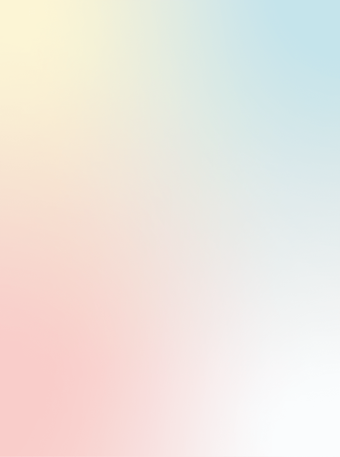 Abstract clear blue sky. Pastel rainbow. Light blue, pink and yellow color vector banner. Pastel gradient sky pattern. Blurred light fuzz colorful gradient background. Vector soft horizontal backdrop