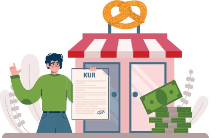 Business competition, Opportunities or pursuit of success , Competition of skills or abilities to be successful in career or work, Many business people run on the business paths going up and down.