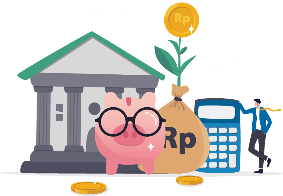 Wealth management or financial planning professional, advisor for money growth, investment portfolio or banking solution concept, businessman wealth manager with saving piggybank and money bag.