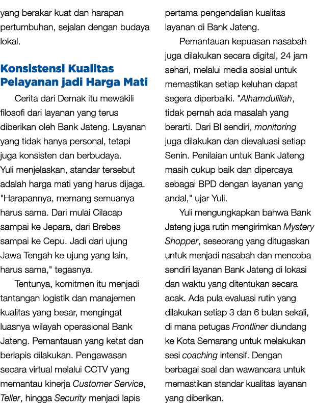 yang berakar kuat dan harapan pertumbuhan, sejalan dengan budaya lokal. Konsistensi Kualitas Pelayanan jadi Harga Mat...